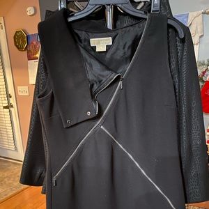 A black zipper Michael Kors dress
